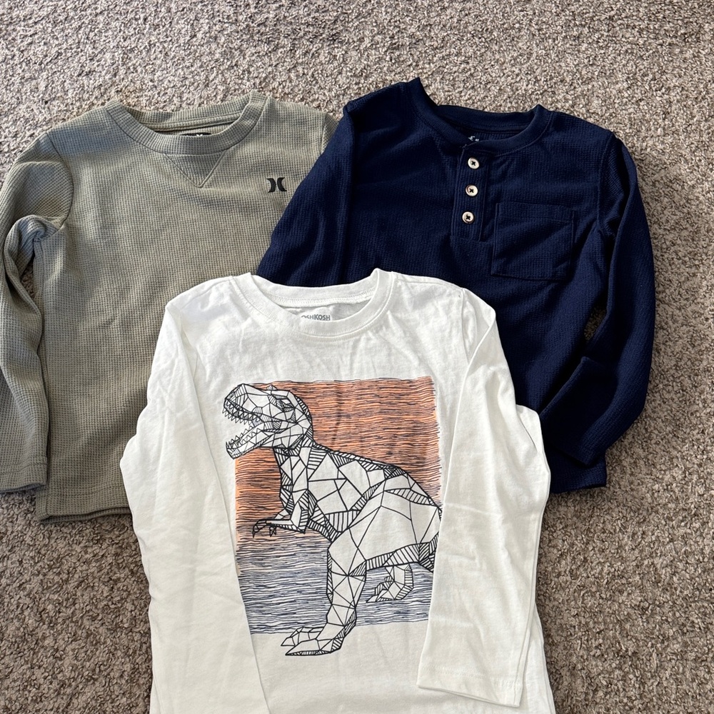Toddler boy long sleeve shirts